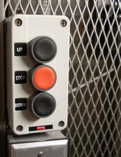 Dumbwaiter Button -- NEMA Rated Push Buttons for Mezzanine Lift (Thermo Fisher)