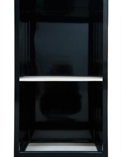 Black Dumbwaiter Car with a Shelf