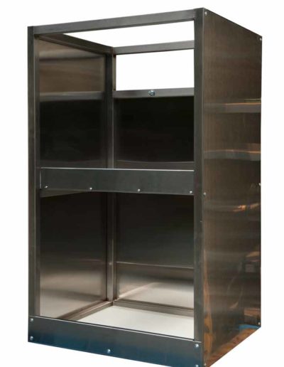 Dumbwaiter Car -- Stainless Steel car with Self _ 3 Inch Lip