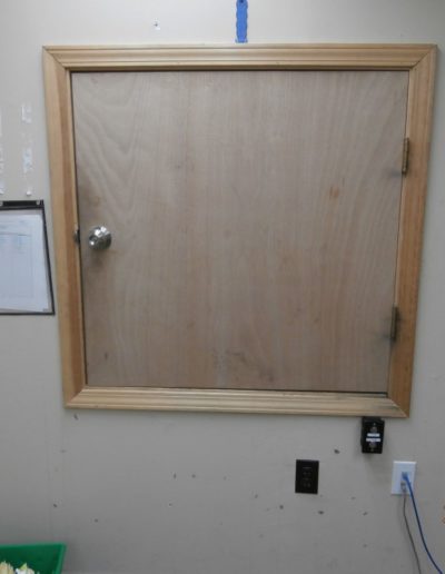 Mezzanine Lift (Top Floor -- door closed)