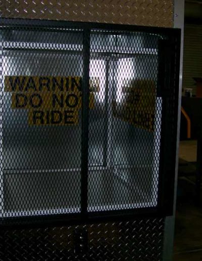 Mezzanine Lift with Diamond Plate (P-300 for Kimberly Clark)