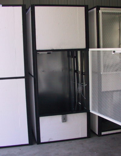 Sheet Metal Lined Inside and Foam Prep for Customer to Side Onsite (Dumbwaiter Door Open Front)