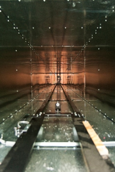 Interior shaft of a MJ-500 commercial dumbwaiter