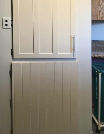 home dumbwaiter for lifting laundry (with the door closed)